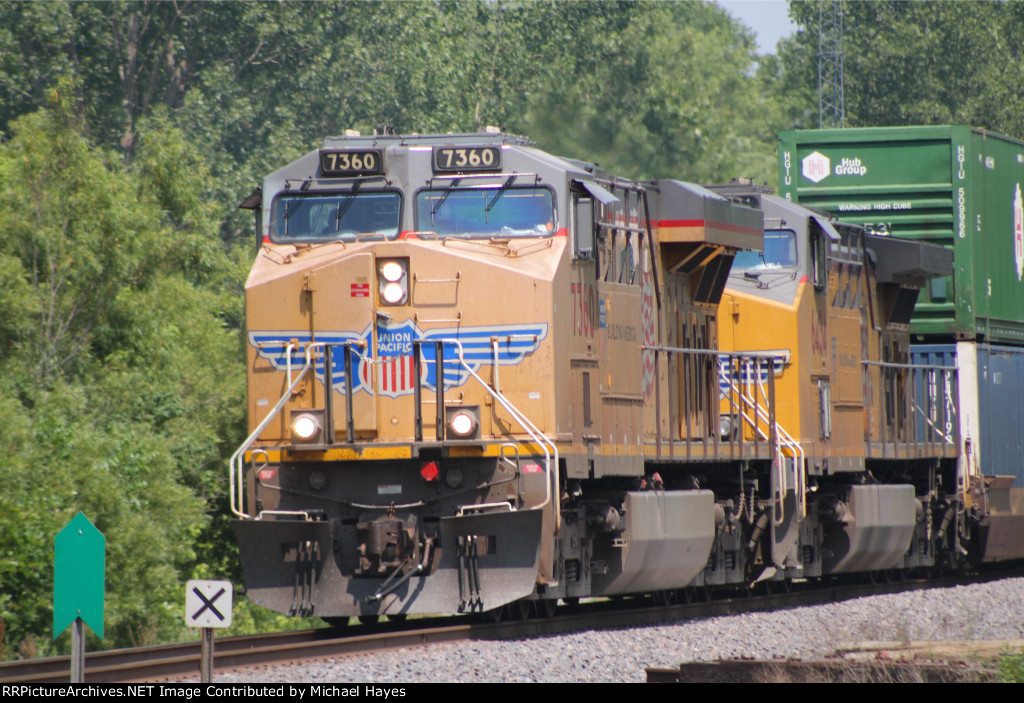 UP Intermodal Train at Rockview MO